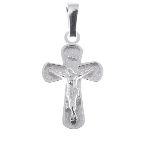 Krzyżyk srebrny z wizerunkiem Jezusa MO046